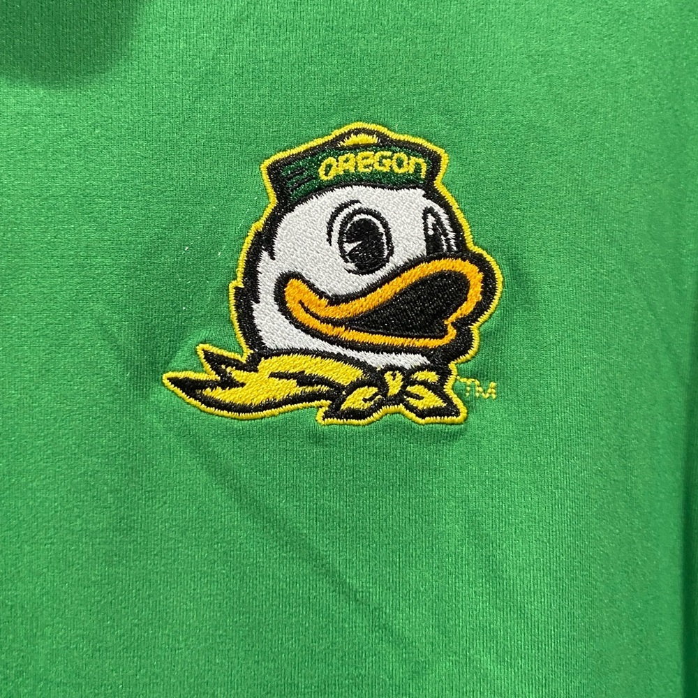 Oregon Ducks Box Seat Football Polo Shirt Black And Green Mens Size XL NWT - Picture 2 of 9